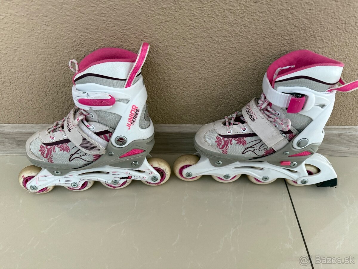 Dievčenské kolieskové korčule. - 2