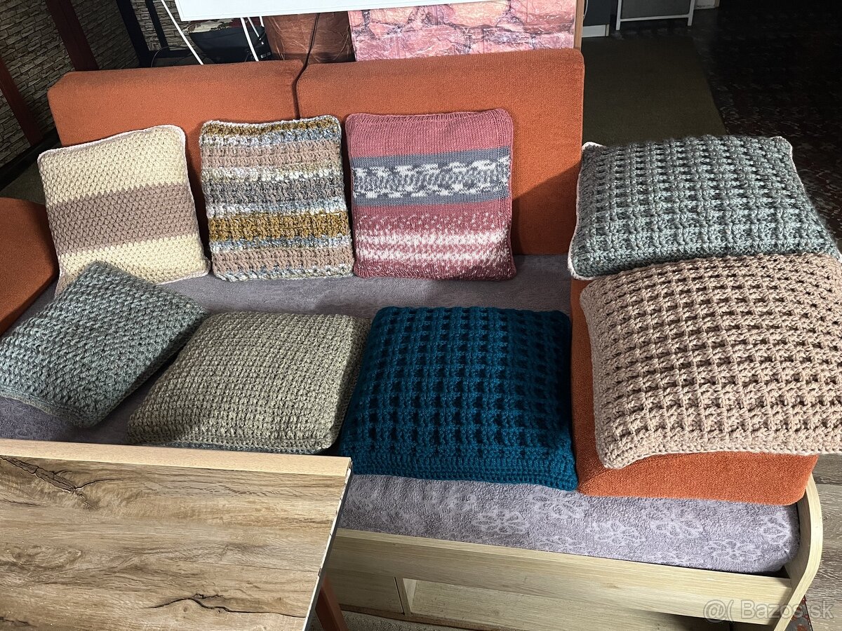 predám ručne strikovane hackovane vankuse - 2