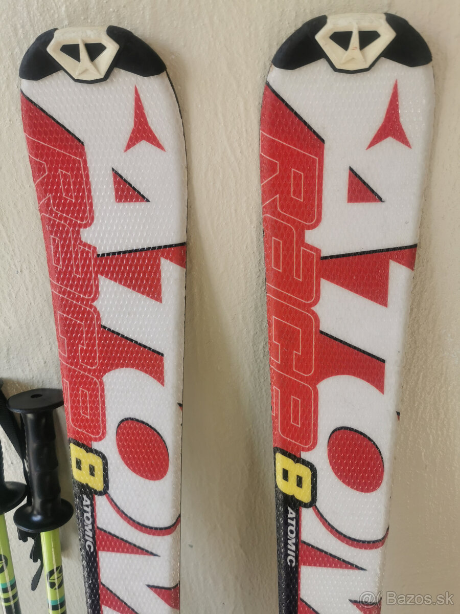 Detské/juniorské lyže 130cm Atomic Race 8 Jr.+pal.+prilba - 2