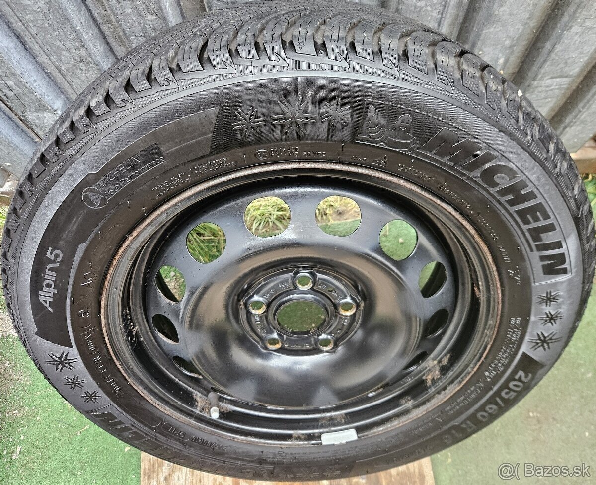 Originálna zimná sada VW - 5x112 r16 + 205/60 r16 92H - 2
