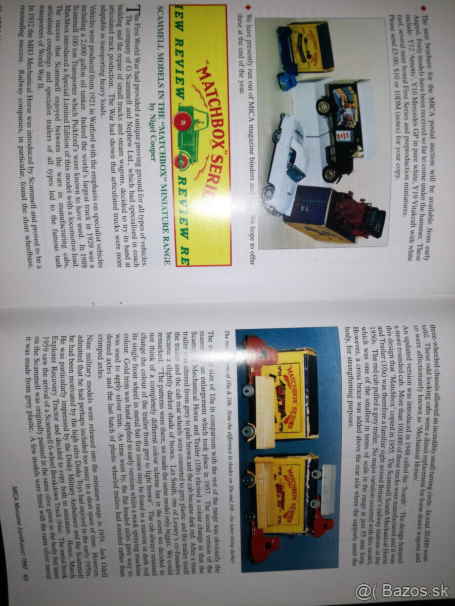 Matchbox časopisy - 2