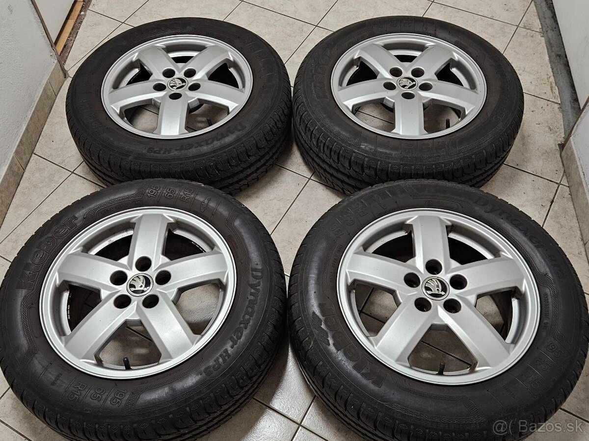 "15" ŠKODA (5x100), letné 90% - 2