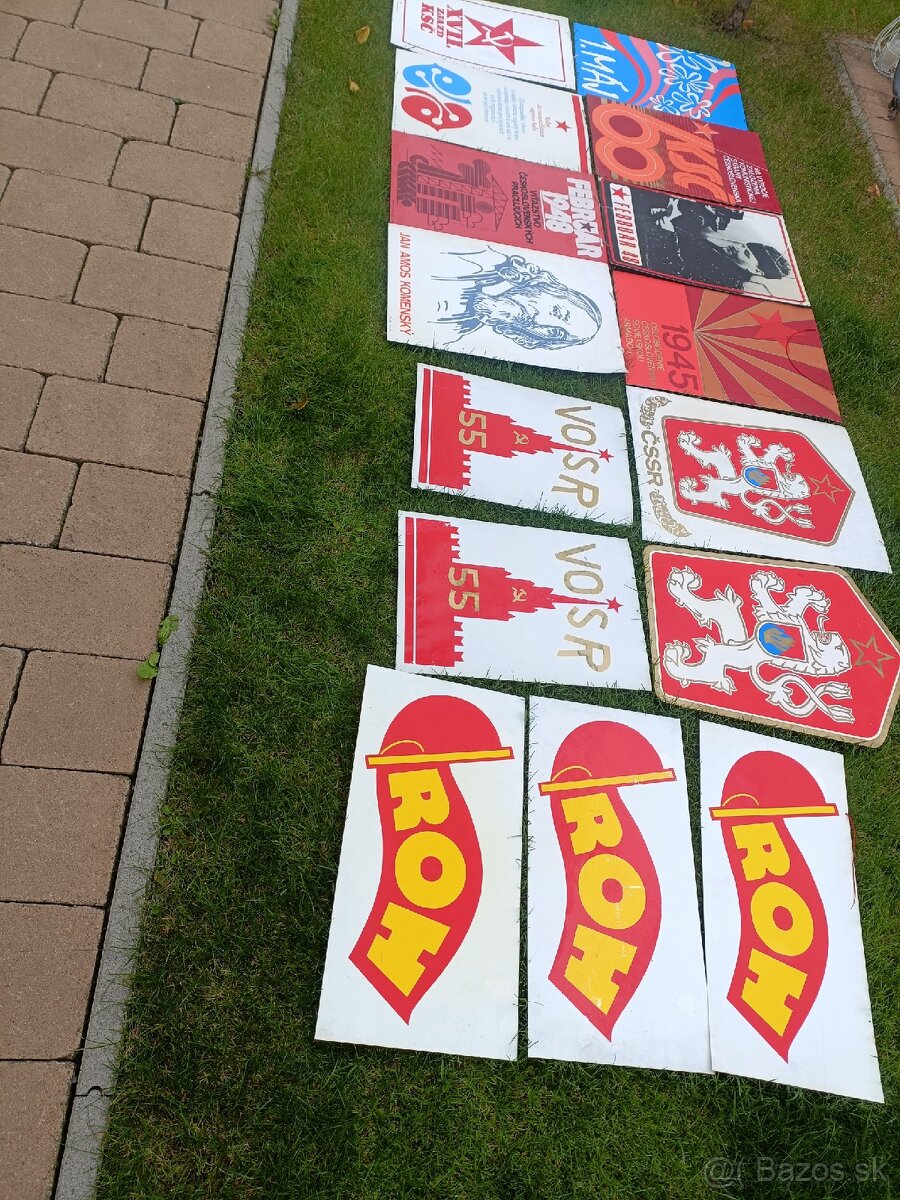 CSSR znaky retro plastove plakaty - 2