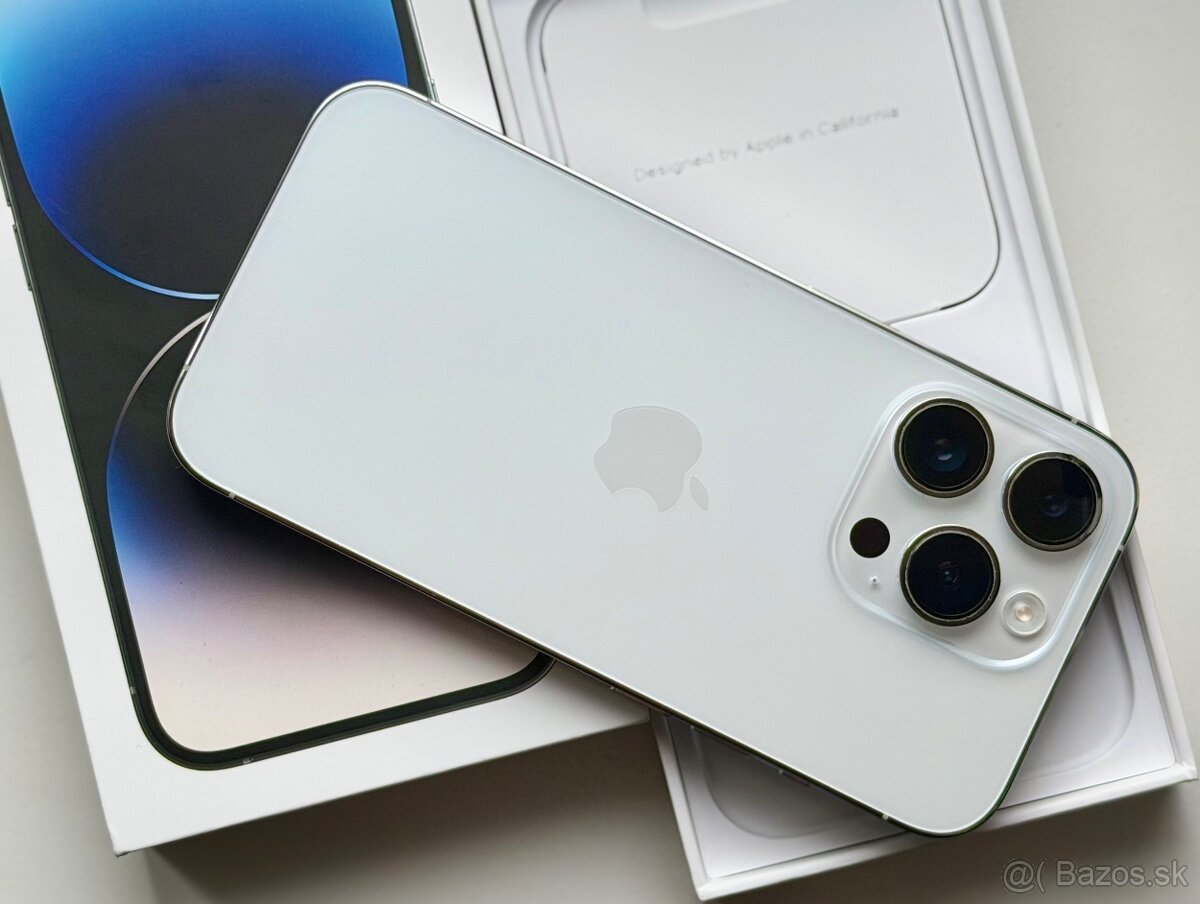 iPhone 14 Pro Max Silver BATERIE 100% TOP - 2