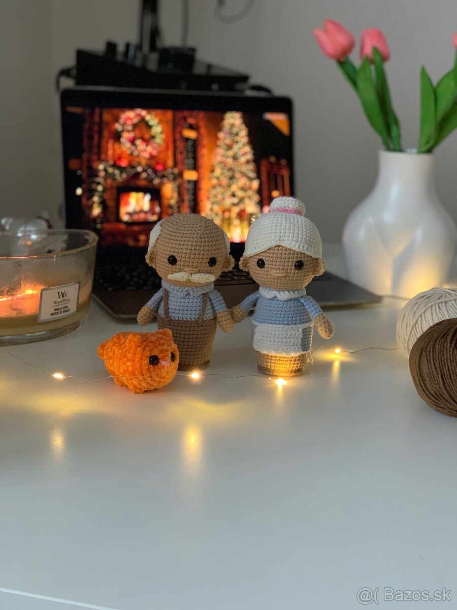 Ručne háčkovaná babička a deduško - 2