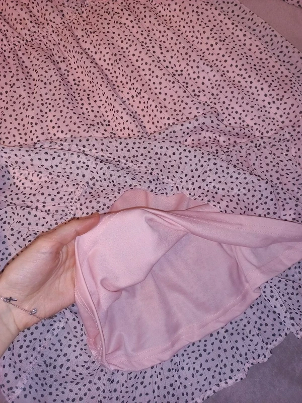 Jemne ružové šaty s bodkami, S, Reserved - 2