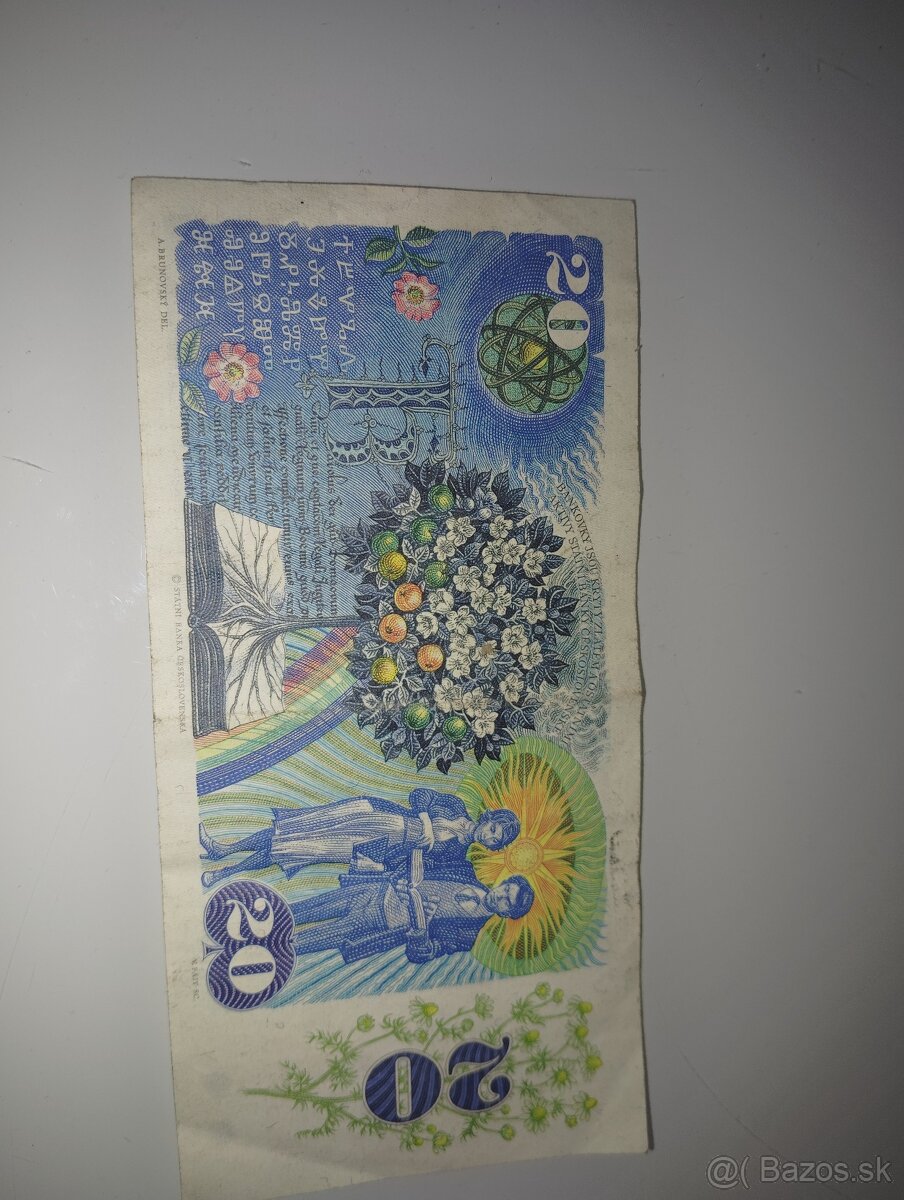 Bankovka 20 korún ČS - 2