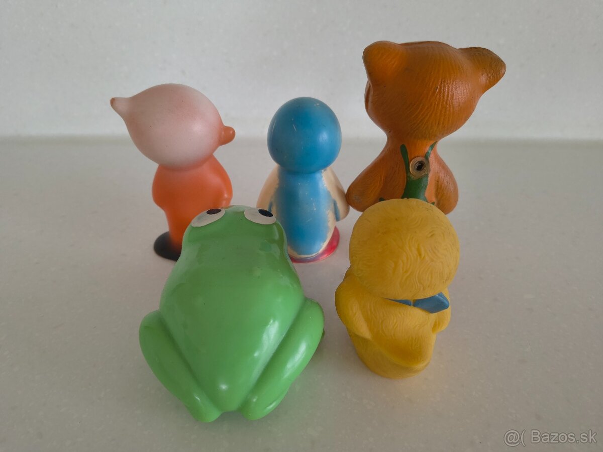 Staré gumené pískacie hračky - 2