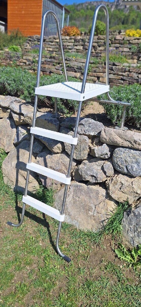 Bazénové nerezové schodíky Galaxy 1,23 m - 2