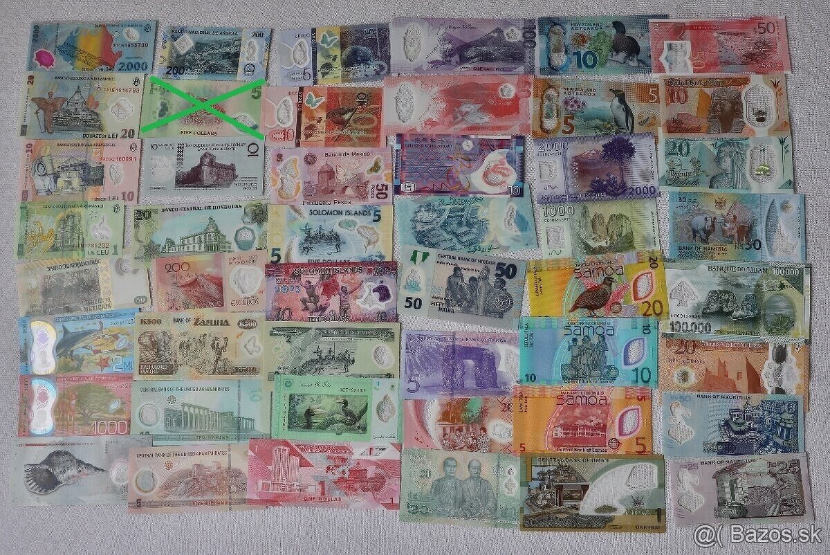 Unc bankovky polymer (plastové) - 2