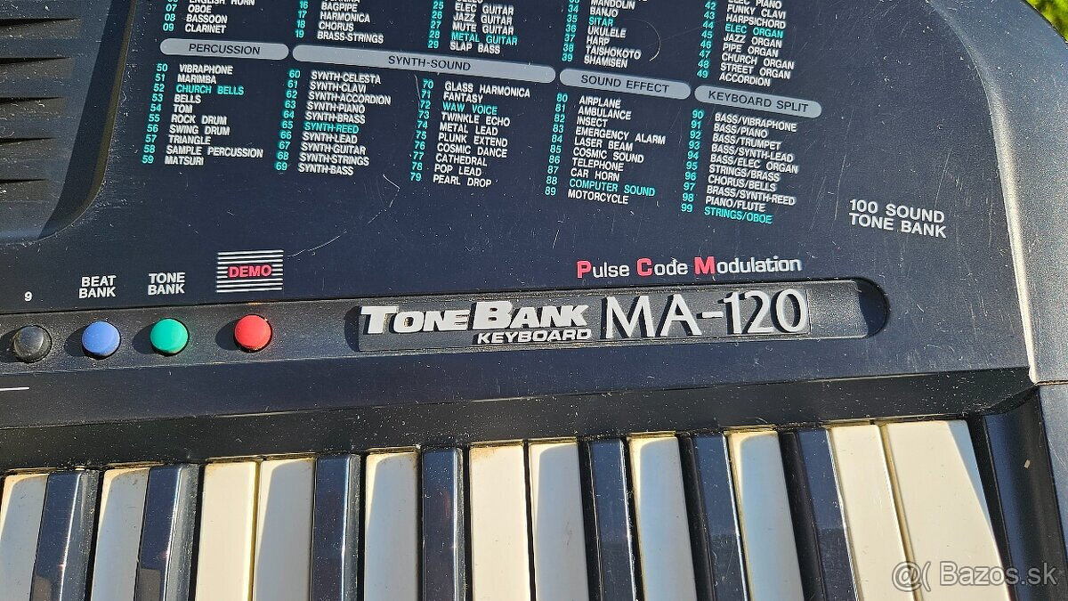 Detské mini klávesy CASIO MA-120 - 2