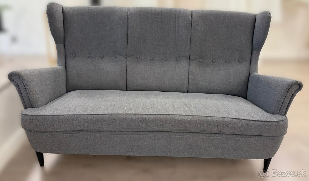 STRANDMON Trojpohovka IKEA, Nordvalla tmavosivá - 2