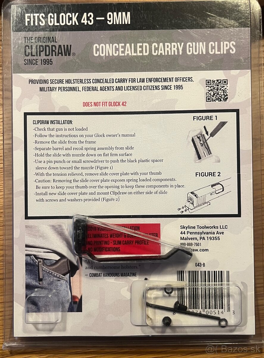 Predam klip na Glock 43, 43X, 48 - 2