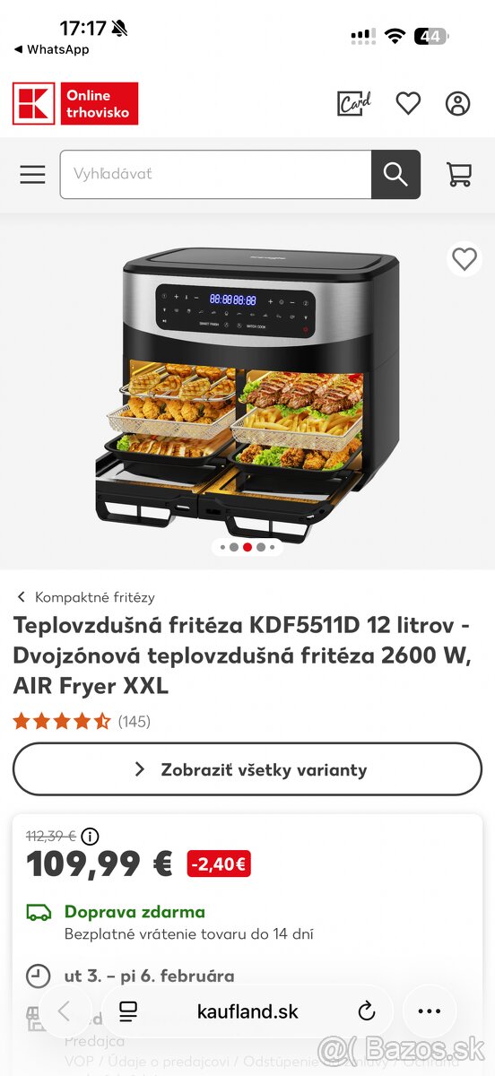 Teplovzdušná fritéza - 2