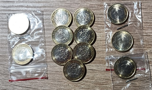 mince zo San Marina , euromince - 2