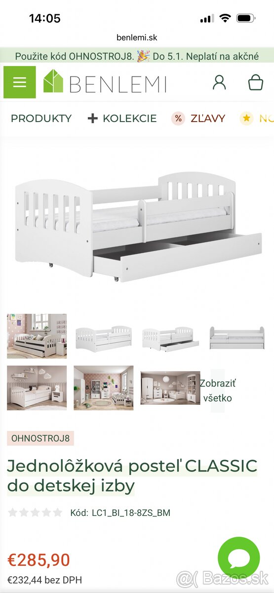 Posteľ - 180x80 - 2