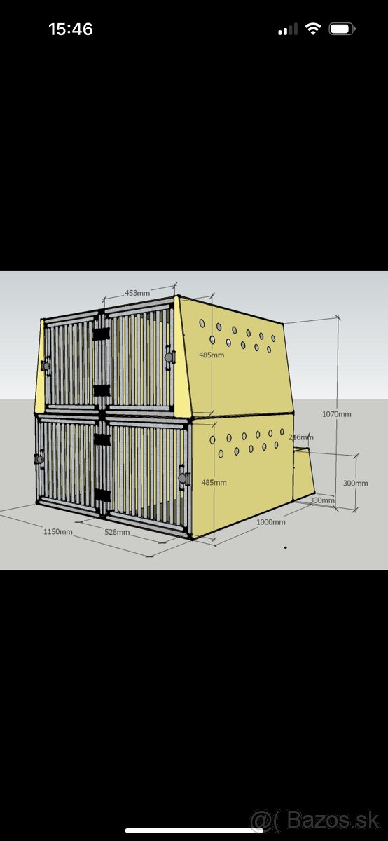 Prepravný 4-box pre psov - 2