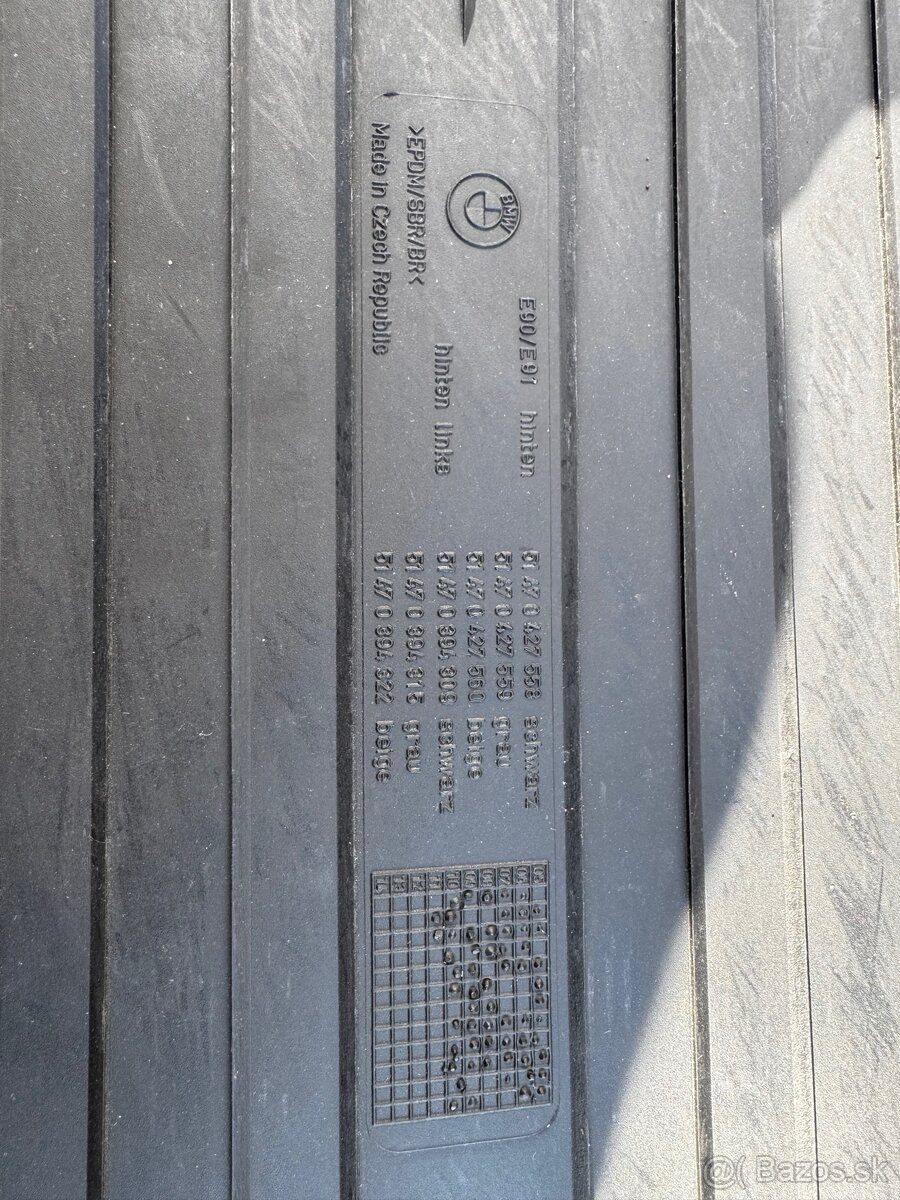 Gumove rohoze BMW e90 e91 - 2