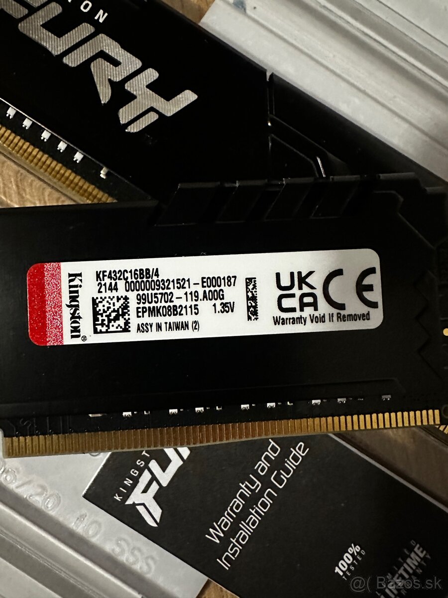 Kingston Fury ddr4 2x4gb - 2
