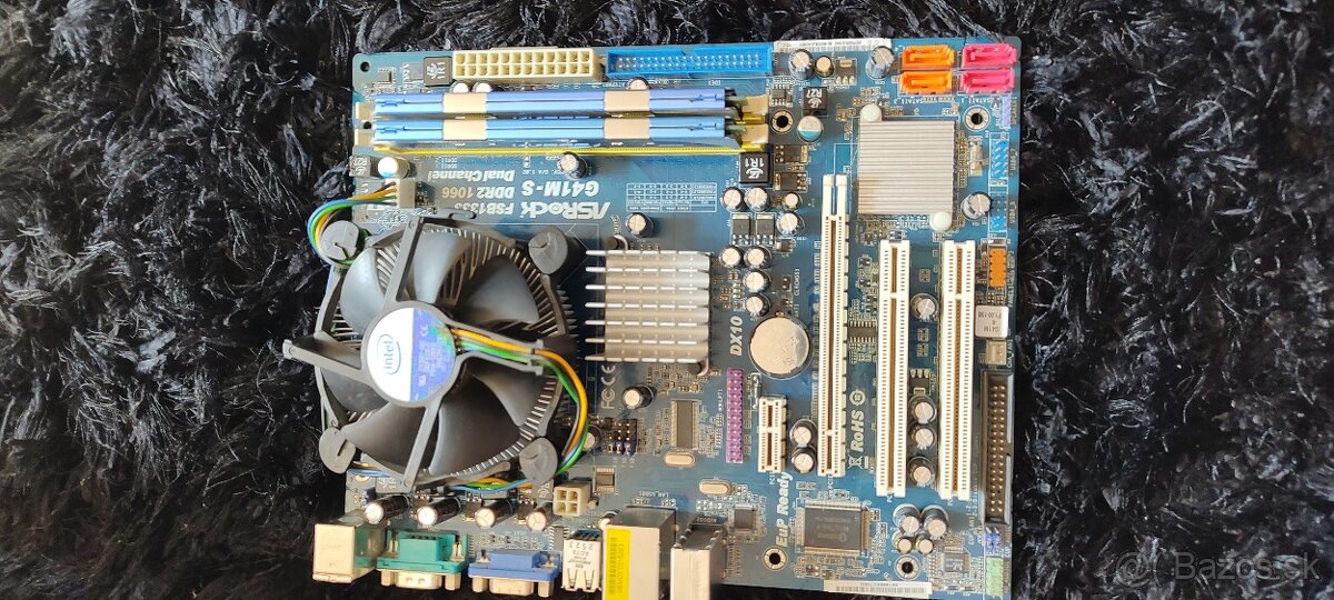 Základná doska ASRock G41M-S + CPU Pentium E6300 + RAM Hyper - 2