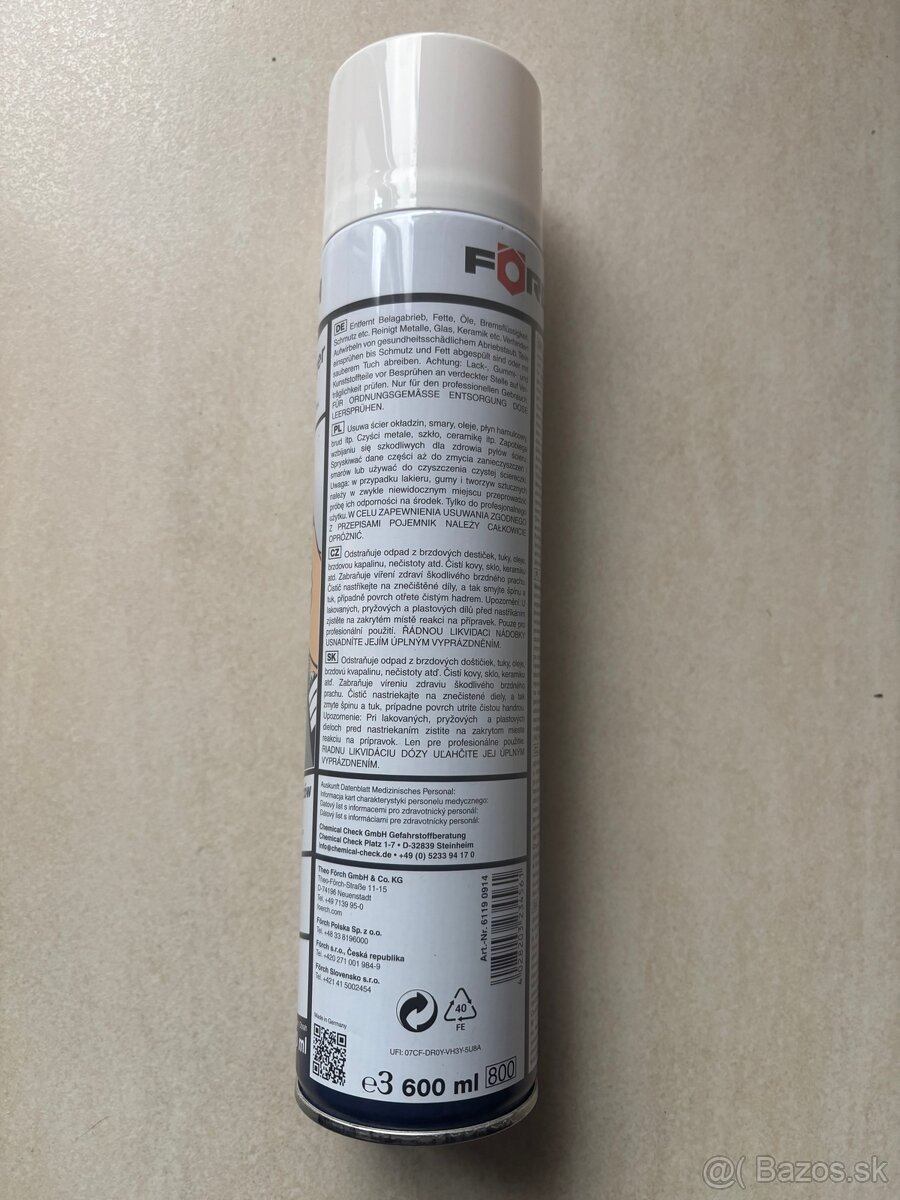 Čistič bŕzd 600ml, Forch - 2