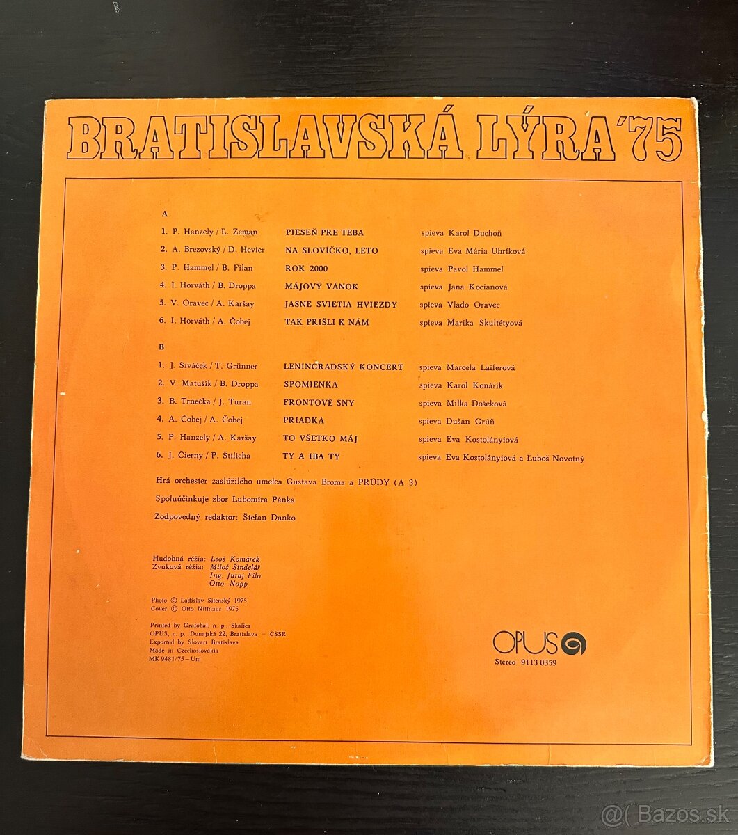 LP Bratislavská Lýra 75 - 2