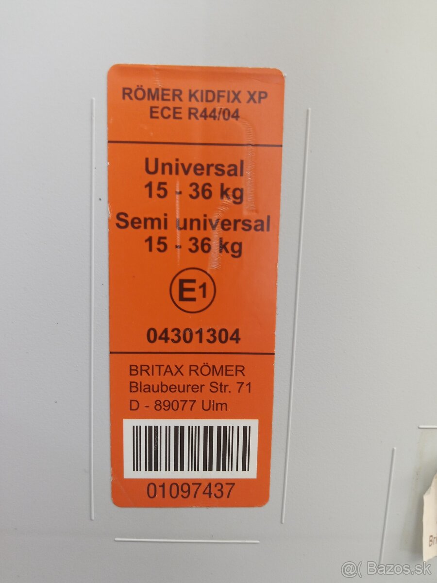 Autosedačka BRITAX RÖMER KIDFIX XP - 2