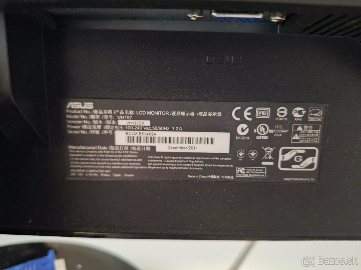 ASUS monitor 19´ - 2
