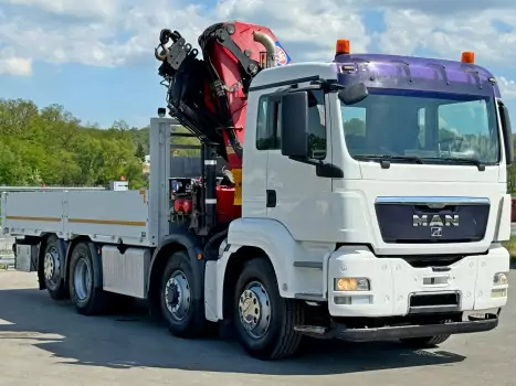 MAN TGS 35.440 8x4, valník s hydraulickou rukou - 2