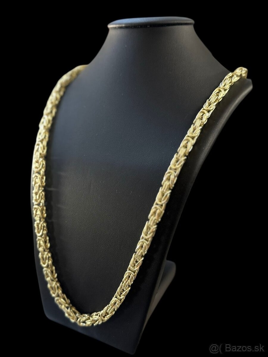 Zlatá reťaz - retiazka Kráľovsky vzor, 14k zlato 585 - 2