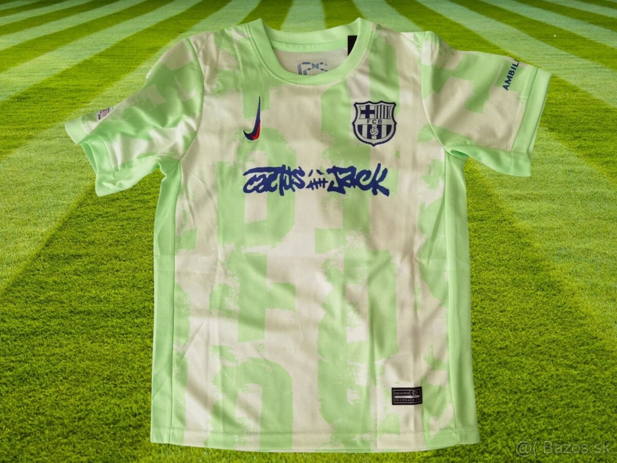 svetlozelený dres YAMAL FC Barcelona x Travis Scott - 2