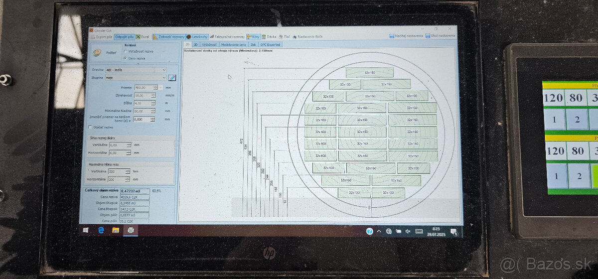 Použitá Dvoukotoučová Úhlová pila PP-550 z Automatikou - 2