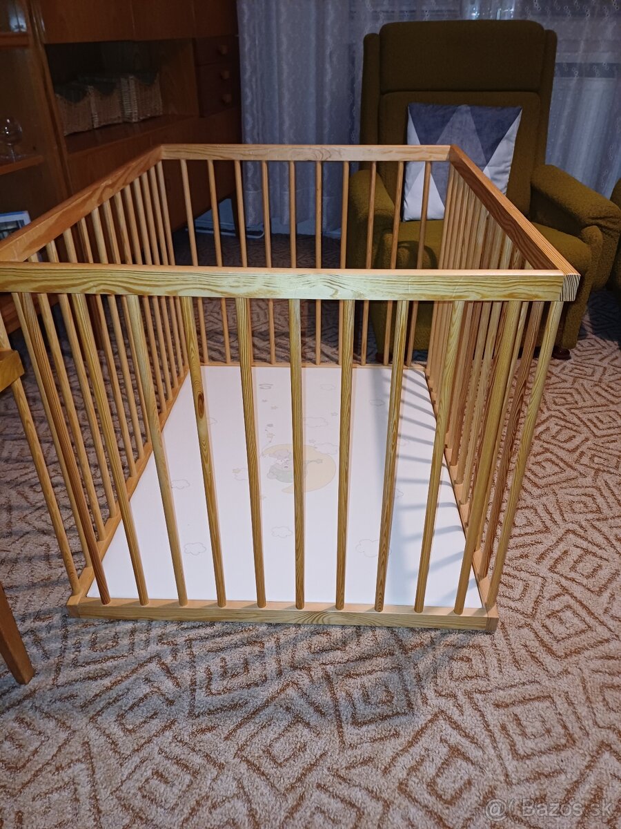 Detská drevená ohrádka - 2