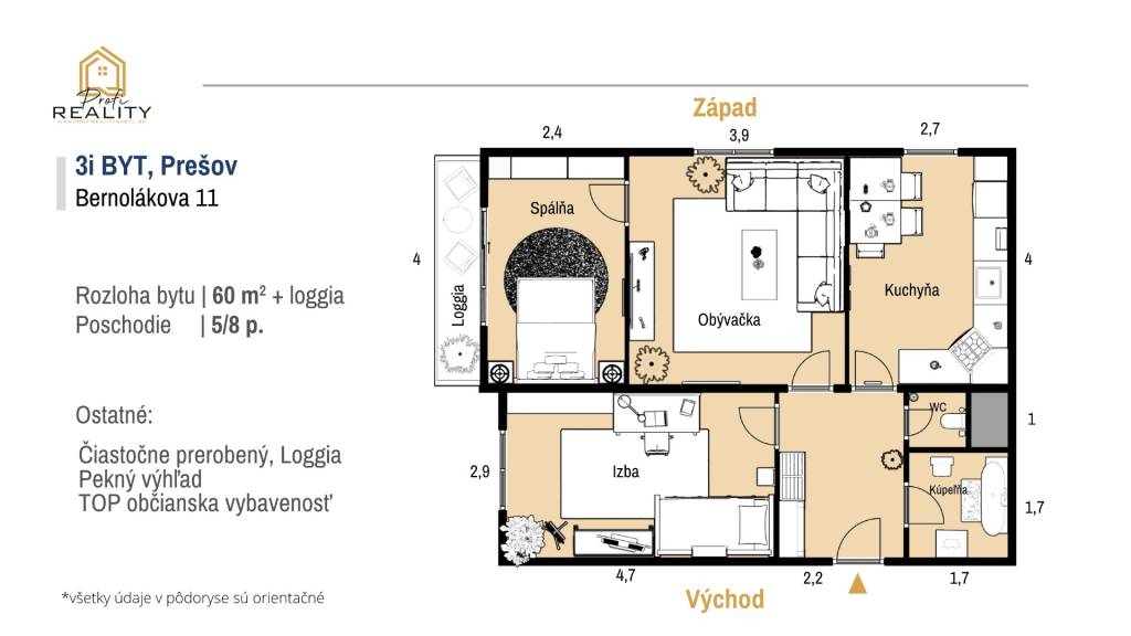 PREDAJ | 3i byt s Loggiou a bezbariérovým prístupom, Bernolá - 2