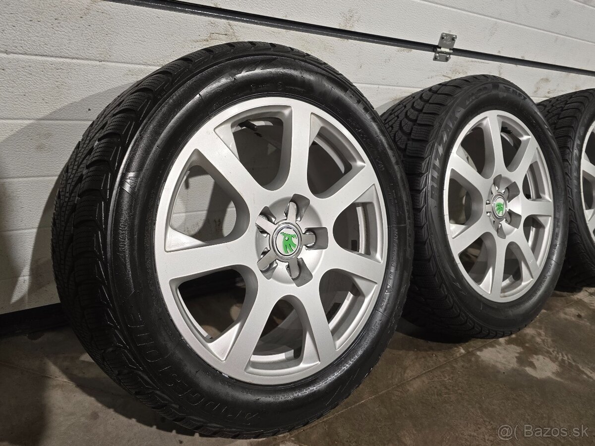 Zimná Sada AUDI/ŠKODA 5x112+Bridgestone 225/50 R17 - 2