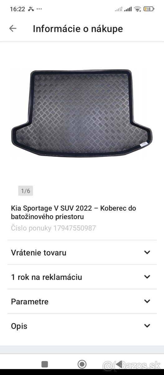 Podložka do kufra - 2