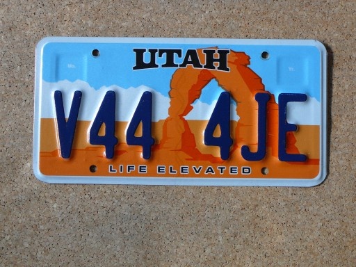 USA SPZ, 4x Utah originál... - 2