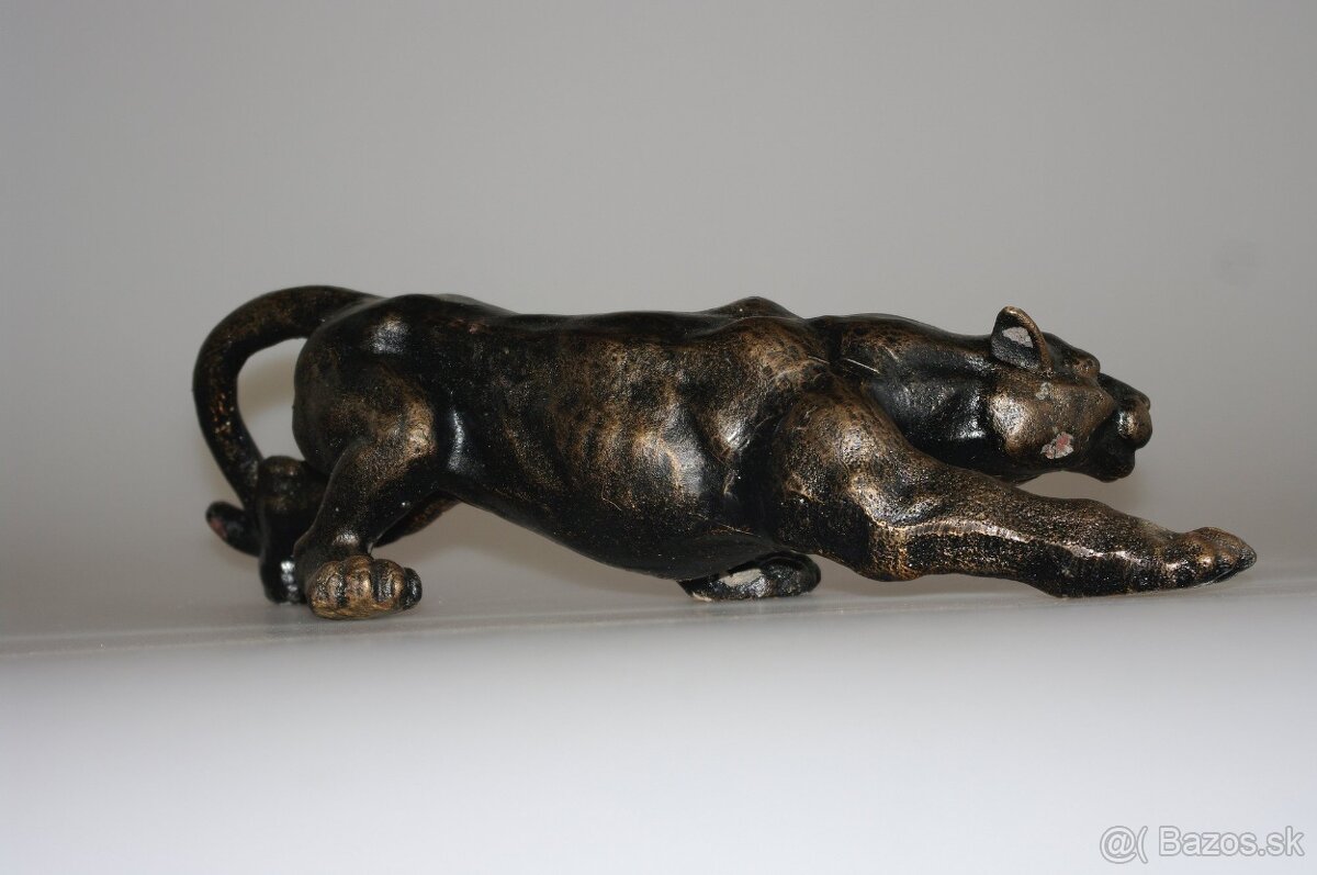 Panter v bronzovej farbe patinový, 4,1kg - 2