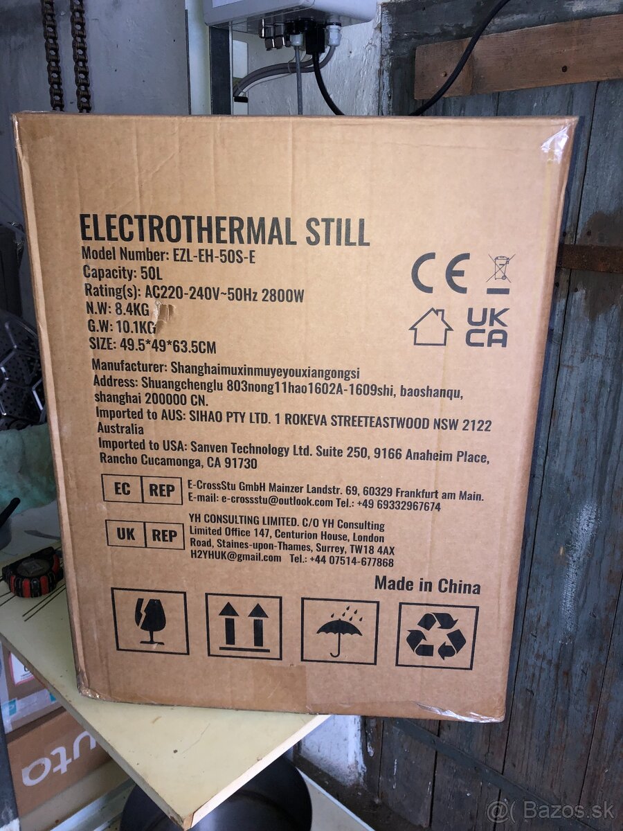 Destilačný prístroj 50 l , 2800W - 2