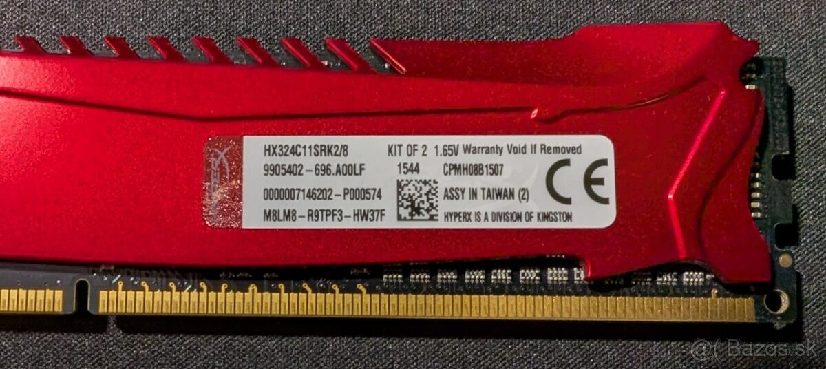 Predám 2 sady KINGSTON SAVAGE DD3-2400 2x4GB - 2