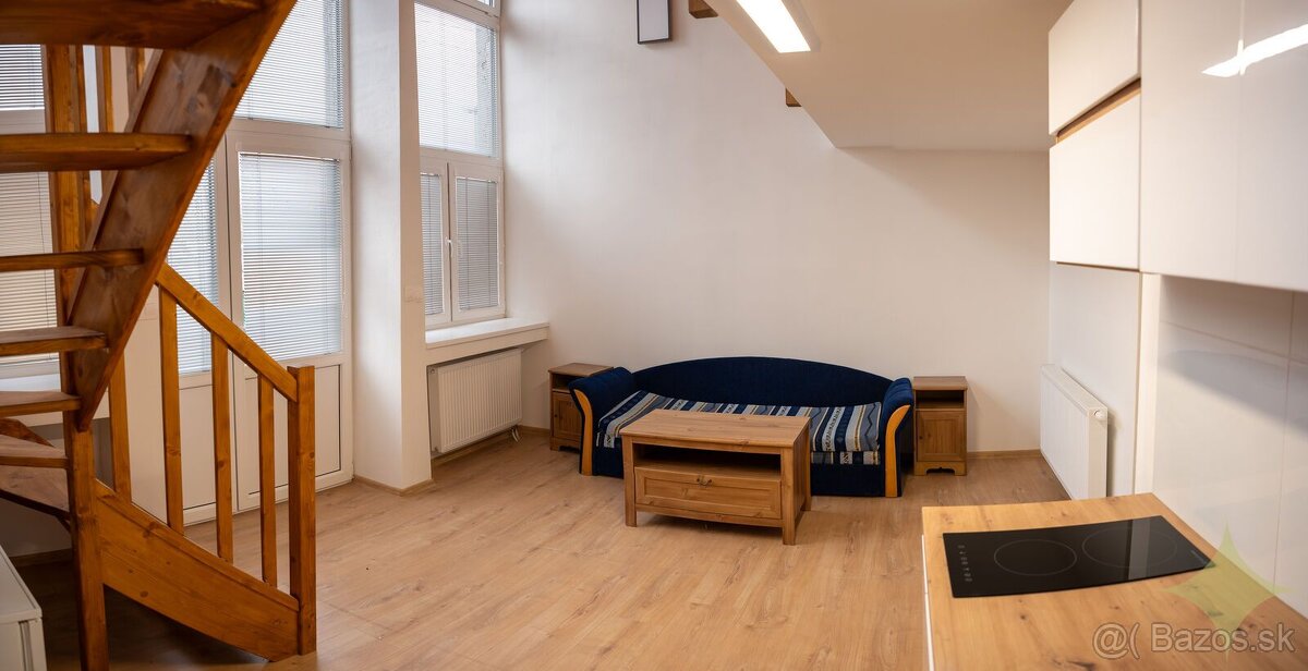 Na prenájom 1-izbový mezonetový byt so záhradkou a vlastným - 2