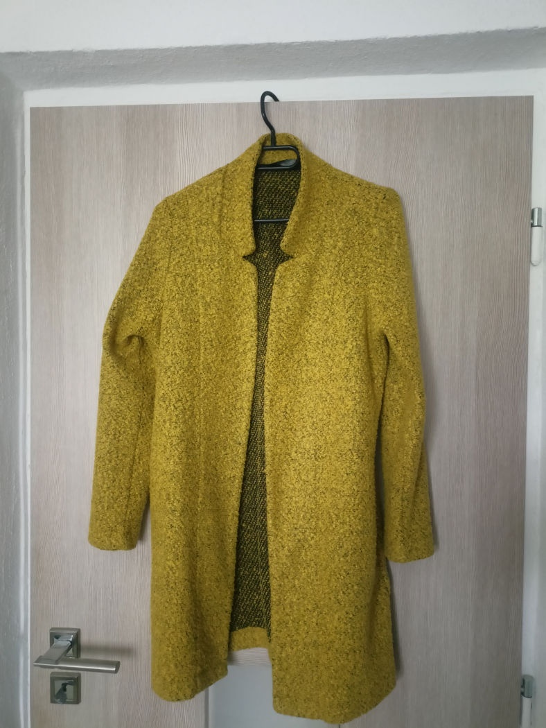 Dámsky horčicový kardigán - 2