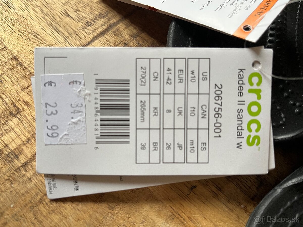 NOVÉ Dámske Crocs šľapky/sandale vel.41/42 - 2