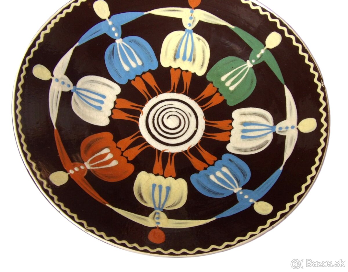 Dekorativní keramický talíř - Pozdišovce (SK) - 2