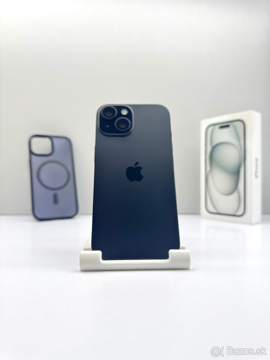 iPhone 15 BLACK 128GB TOP STAV AKO NOVÝ ORIGINÁL - 2