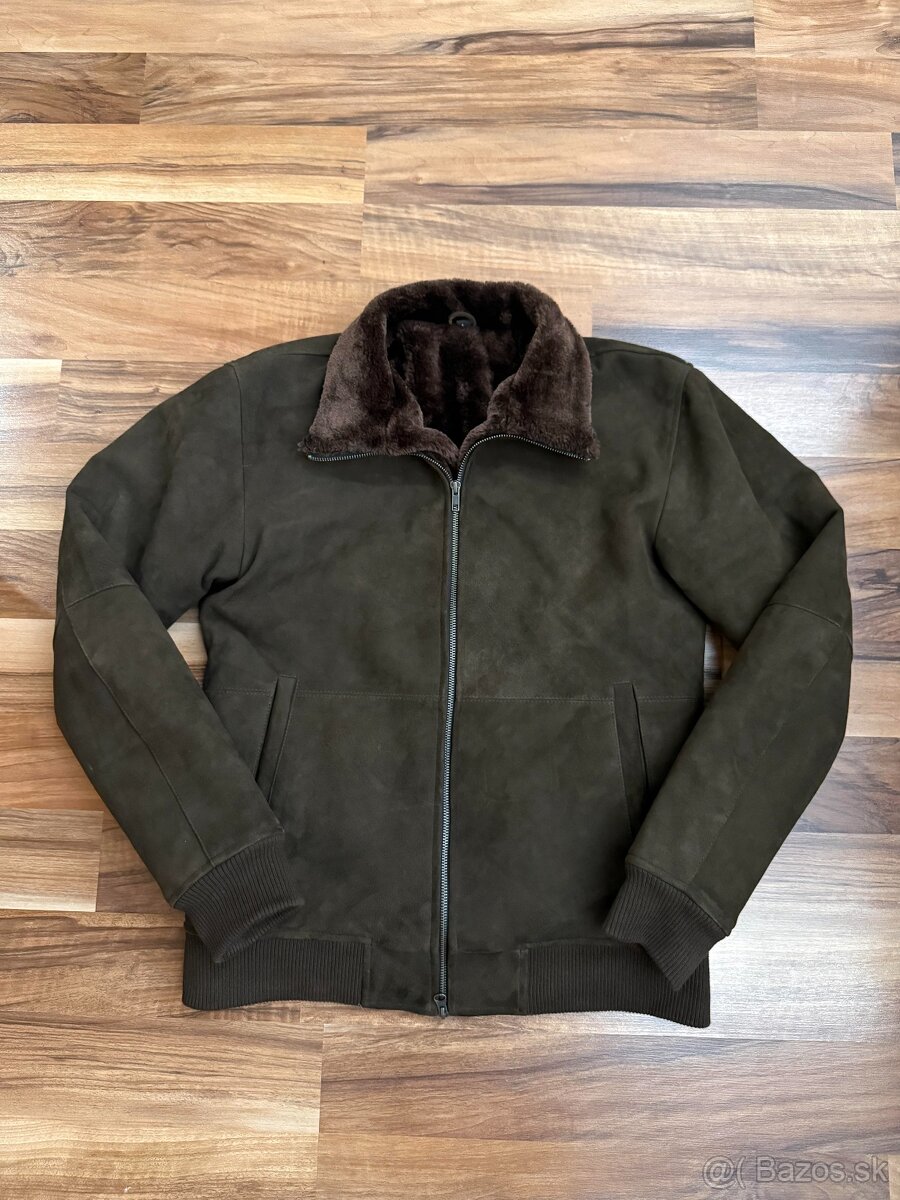 Pánska shearling bombera 100% sheepskin - 2