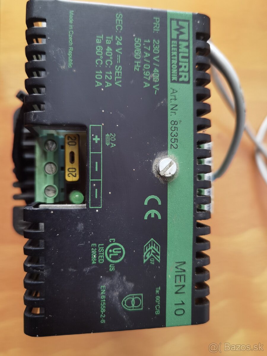 Trafo Murr 24 V 12 A - 2