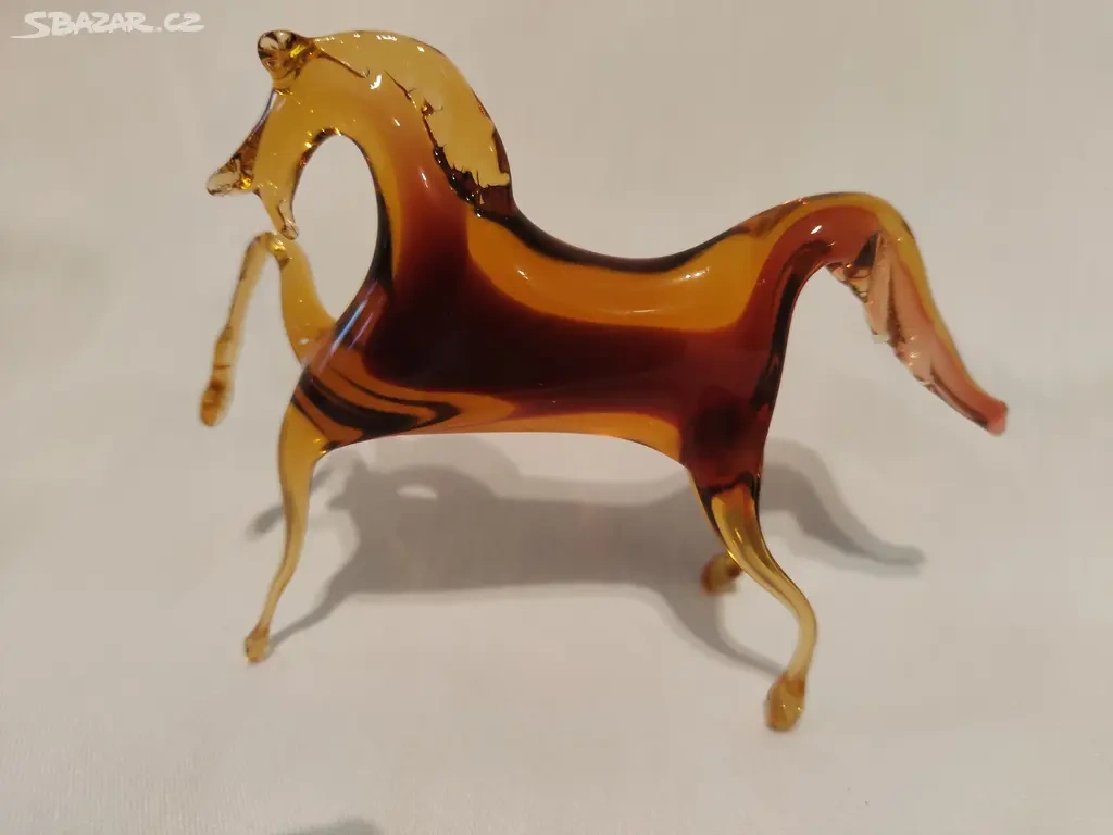 Kůň , sklo vintage Jiří Pačinek ? - Top stav - 2