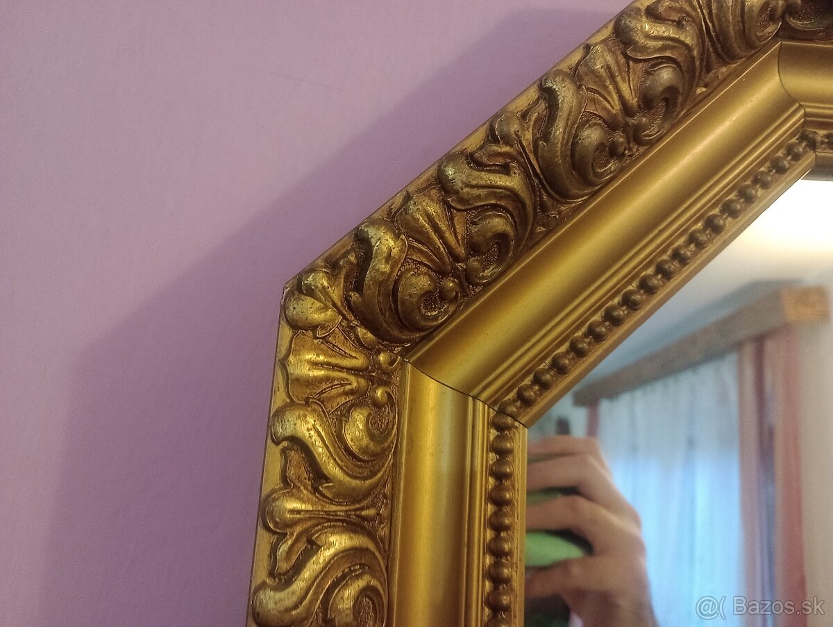 Zrkadlo, obrazy s rámami starožitné barok - 2