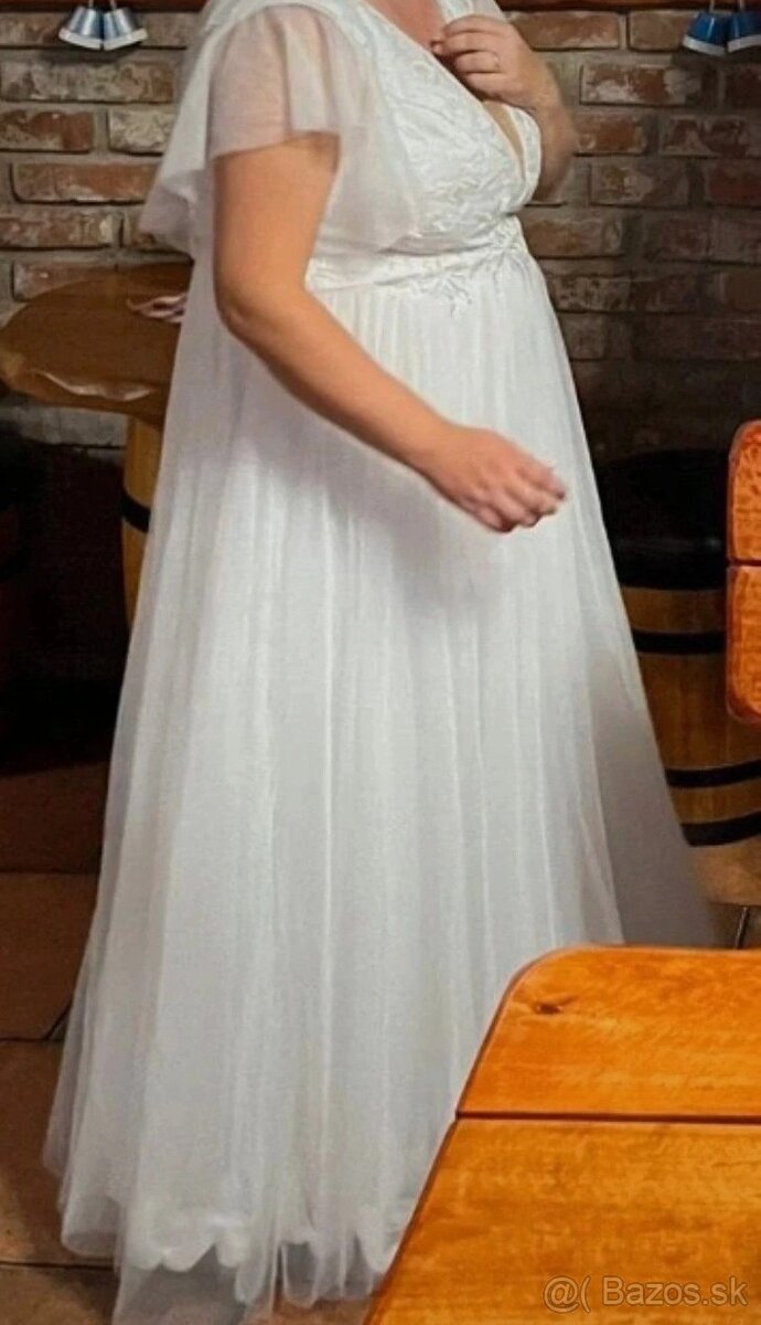 svadobné šaty veľkosť XL - 2